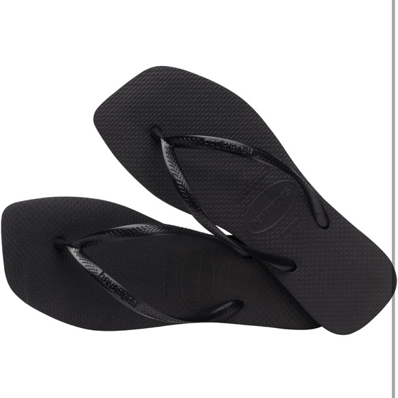 Havaianas Women's Slim Square Solid Flip Flops - Picture 3 of 3